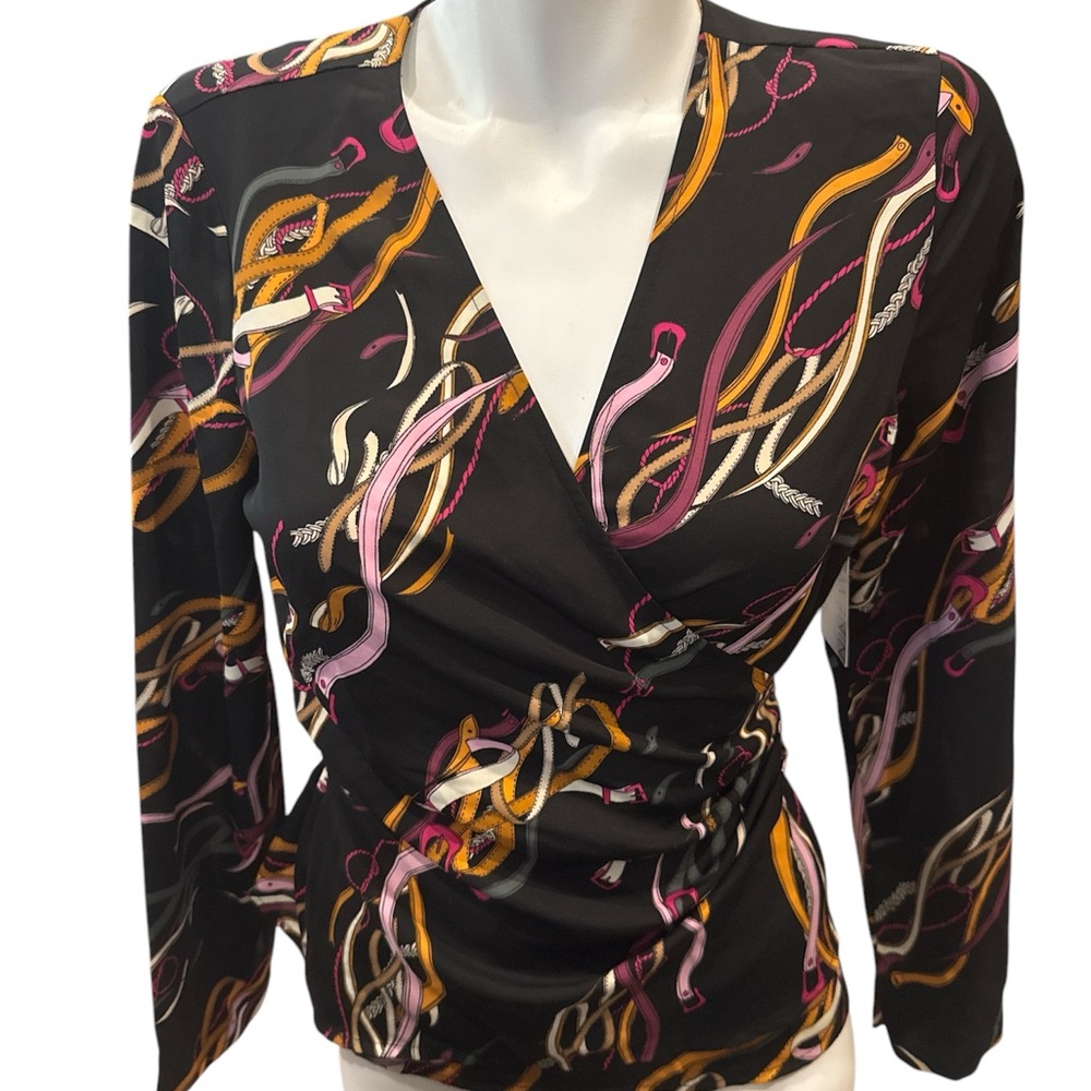 Nine West Wrap Blouse